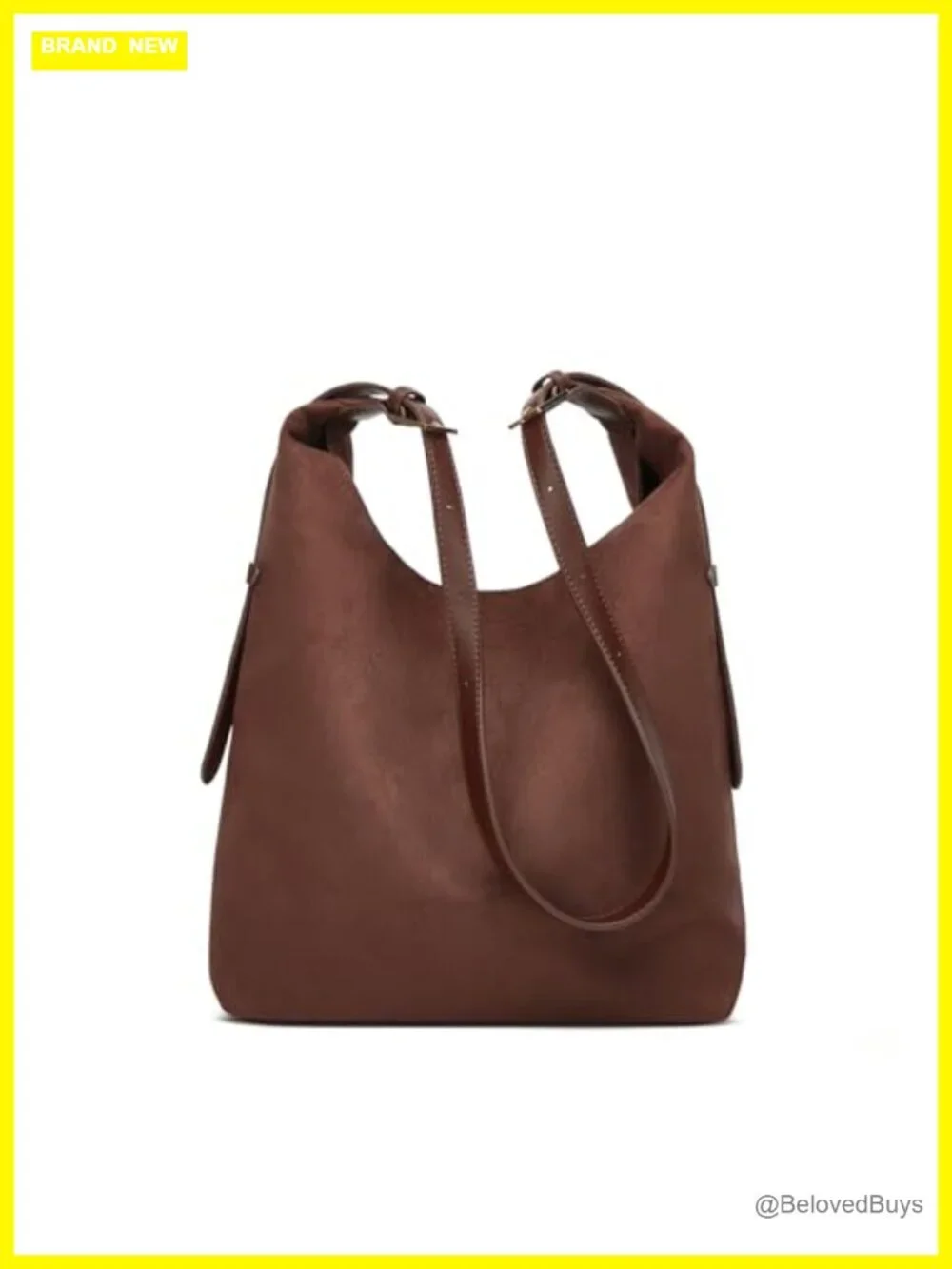 Faux Suede Hobo Bag for Women Slouchy Tote Shoulder Handbag Fall Purse Crossbody